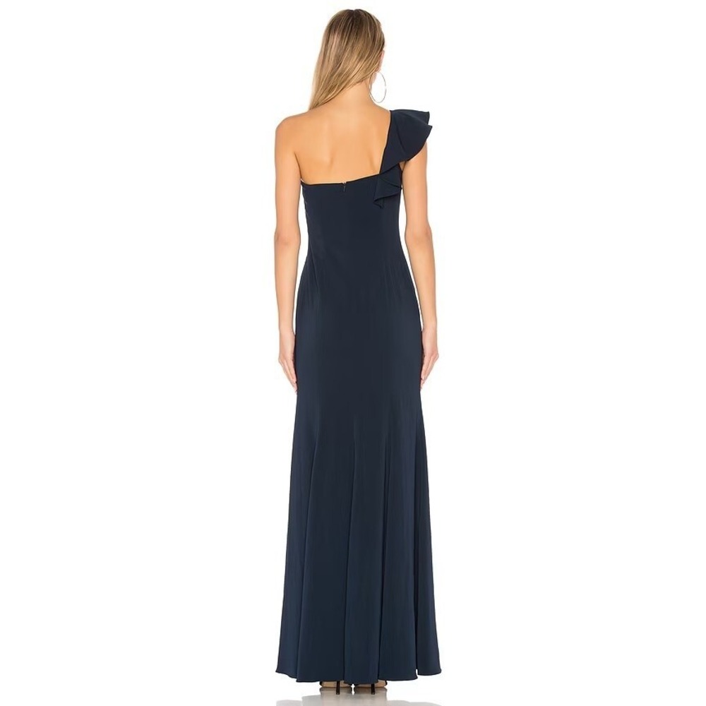 NWT | JAYGODFREY x Revolve Osgood One Shoulder Navy Blue Maxi Dress Sz 0  $474 - Picture 3 of 8